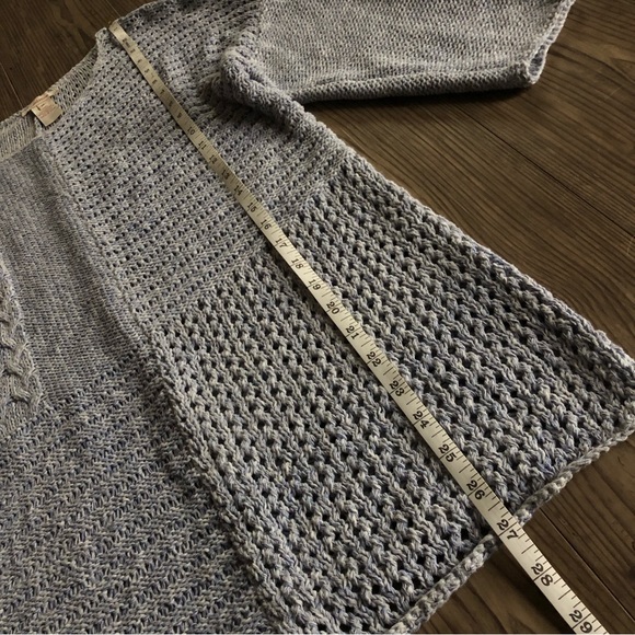 Sundance open knit textures lightweight blue sweater - Picture 5 of 7